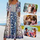 Dámské elegantní boho šaty s potiskem