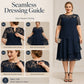 Dámské elegantní šaty s vrstveným střihem pro větší velikosti