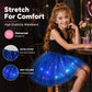 👗LED osvětlená třpytivá tylová sukně s hvězdami - princeznovská sukně pro dívky i dospělé