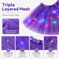 👗LED osvětlená třpytivá tylová sukně s hvězdami - princeznovská sukně pro dívky i dospělé