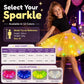 👗LED osvětlená třpytivá tylová sukně s hvězdami - princeznovská sukně pro dívky i dospělé