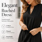 👗Dámské elegantní plisované šaty s výstřihem do V