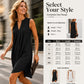 👗Dámské elegantní plisované šaty s výstřihem do V
