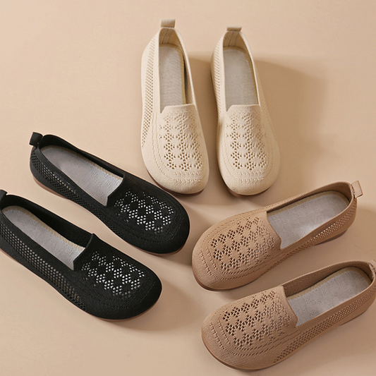 Dámské prodyšné slip-on boty z fly-knit materiálu