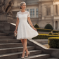 Dámské krajkové letní šaty Elegantní áčkové tylové šaty