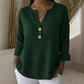👚Nejlepší volba - V-výstřih Henley top s vafle texturou