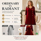 ⌛Časově omezená nabídka - Elegantní dámské šaty s flitry a výstřihem do V
