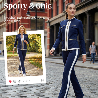 ✨ Dámská Sportovní Elegantní Teplákova Sada – Pohodlná & Stylová, Pro Každou Příležitost 🌿
