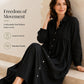 👗✨ Dámské maxi šaty z lněného směsového materiálu – prodyšný střih ve tvaru písmene A a nenucená elegance
