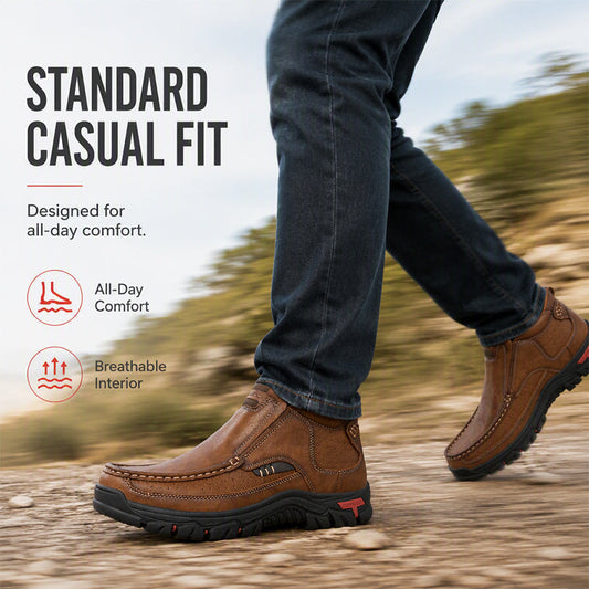 👞✨ Pánské slip-on boty z PU kůže – pohodlné, odolné a snadno obouvatelné boty pro každodenní nošení