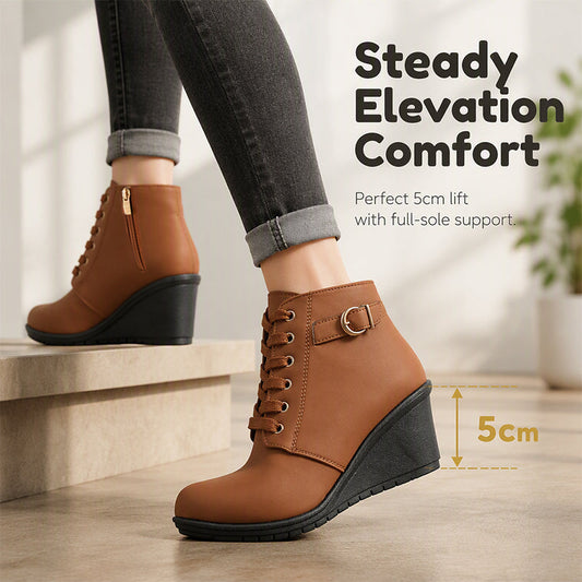 👢✨ Dámské Kotníkové Boty na Klínku – Pohodlné, Stylové & Elegantní pro Podzim a Zimu