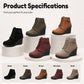 👢✨ Dámské Kotníkové Boty na Klínku – Pohodlné, Stylové & Elegantní pro Podzim a Zimu