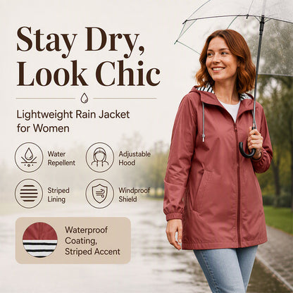 Dámská voděodorná outdoorová bunda s kapucí – větruodorná, prodyšná, 9 barev, S–5XL