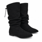 👢 Dámské šněrovací mid-calf kozačky – vintage ležérní kotníkové boty s masivním podpatkem