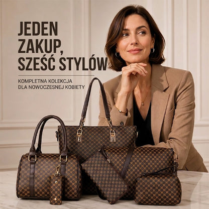 Zestaw modnych torebek damskich – 6 sztuk