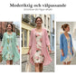 Elegant tvådelat set med chiffongklänning och kofta för dam